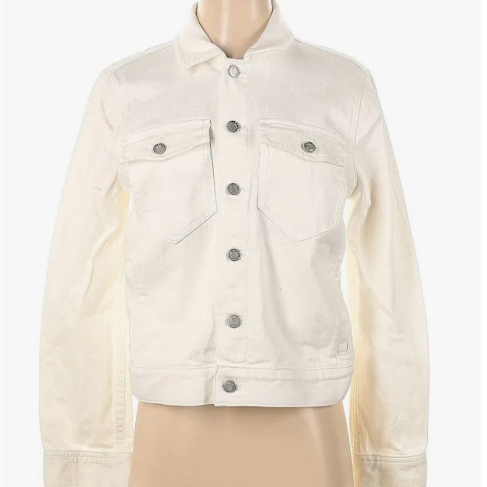 NWOT J.Crew Off-White Denim Jean Jacket